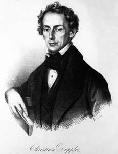オーストリアの物理学者、ヨハン・クリスチャン・ドップラー（1803-1853）の肖像。 作： Unknown artist