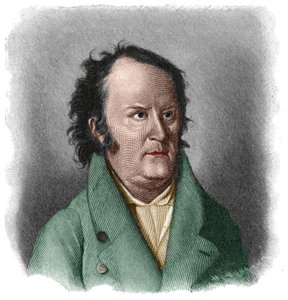 Johann Ludwig Tieck (1773-1853) ドイツの詩人・作家 ロマンチックなスタイルの肖像。 作： Unknown artist