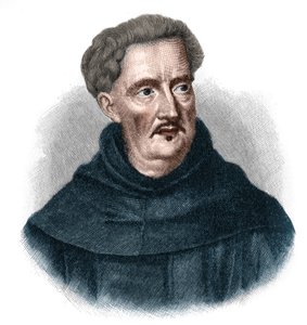 Johann Ulrich Megerle, dit Abraham a Sancta (Santa) Clara 1607-1680の肖像。オーストリア・バロックの代表的な予言者。 作： Unknown artist