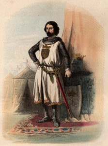 勝利者として知られるブラバントのジョン（ヨハン）1世（1253-1294）の肖像。1868年に出版された「Histoire de Belgique from the primitive times to the end of the regne of Leopold I（原始時代からレオポルド1世の時代までのベルギー史）」に掲載されたエングレーヴィング。