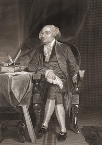 アメリカの政治家で第2代大統領ジョン・アダムス（1735-1826）の肖像。19世紀のエングレーヴィング 作： Unknown artist