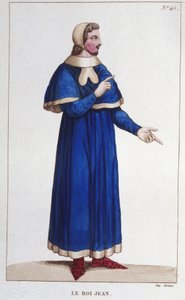 フランス王ジョン2世（1319年～1364年）の肖像 1830年の彫刻版 作： Unknown artist