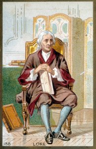 ジョン・ロック(1632-1704)の肖像。19世紀のクロモリトグラフ。 作： Unknown artist