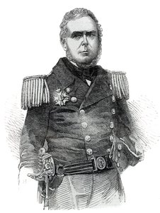 ジョン・パスコー・グレンフェル（1800-1869）海軍士官、ブラジル帝国の外交官の肖像 - エングレーヴィング 1852年 作： Unknown artist