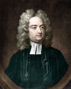 ジョナサン・スウィフトの肖像。アイルランドの作家（1667年～1745年）。 作： Unknown artist