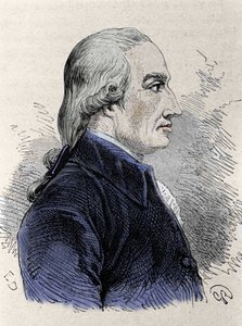 スコットランドの化学者、ジョセフ・ブラック（1728-1799）の肖像。