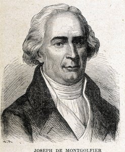 ジョセフ・ド・モンゴルフィエ（1740～1810）の肖像。 作： Unknown artist