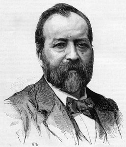 フランスの弁護士、ジャーナリスト、政治家であるジュール・カスタニャリー（1830-1888）の肖像。
