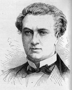 1870年から1893年までコメディ・フランセーズのメンバーであったフランスのコメディアン、ジュール・ラロッシュの肖像。1879年8月16日付「Le Monde Illustré」1168号に掲載されたエングレーヴィング。 作： Unknown artist