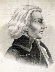 評論家ジュリアン・ルイ・ジェフロワ（1743-1814）の肖像 - 「Les Contemporains」に掲載されたもの、19世紀後半。 作： Unknown artist
