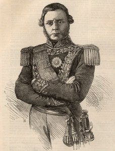 フスト・ホセ・デ・ウルキサ・イ・ガルシアの肖像 1801-1870 - アルゼンチンの将軍、政治家の彫刻 1852年 作： Unknown artist