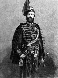 スウェーデン国王シャルル15世（1826-1872）の肖像。 作： Unknown artist