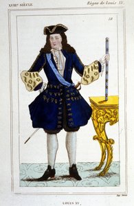 ルイ15世（1710年～1774年）の肖像。 作： Unknown artist