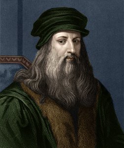 レオナルド・デ・ヴィンチ（1452-1519）の肖像（レオナルド・ダ・ヴィンチ）、イタリアの画家。 作： Unknown artist