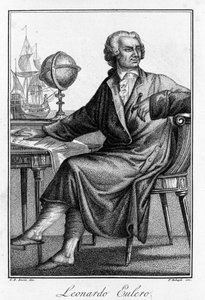 スイスの数学者、レオンハルト・オイラー（1707〜1783）の肖像。 作： Unknown artist