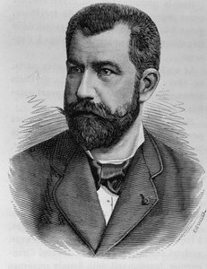 レオン・ルノーの肖像。H.マルタン著「フランス史」に掲載された19世紀末の版画。 作： Unknown artist