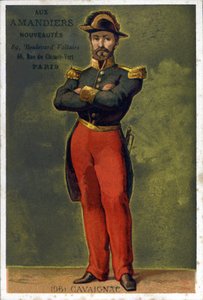 Louis-Eugène Cavaignac (1802 - 1857), フランスの将軍、政治家の肖像。19世紀末のクロモリトグラフ。 作： Unknown artist