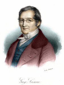 フランスの物理学者・化学者であるルイ・ジョセフ・ゲイ・リュサック（Louis-Joseph Gay Lussac）（1778-1850）の肖像。19世紀のエングレーヴィング。 作： Unknown artist