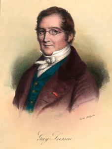 フランスの化学者・物理学者であるルイ・ジョセフ・ゲイ・リュサック（Louis-Joseph Gay Lussac）（1778 - 1850）の肖像。19世紀のエングレーヴィング。個人蔵。 作： Unknown artist
