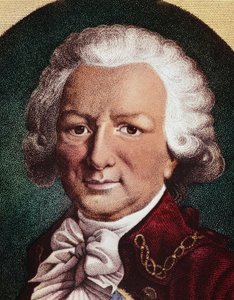 フランスの航海士、ブーゲンヴィル伯爵ルイ・アントワーヌの肖像（エングレーヴィング 作： Unknown artist