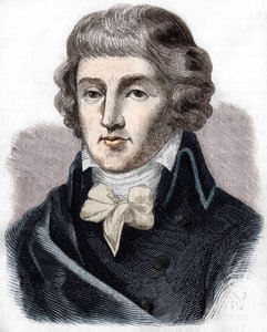 フランスの政治家、ルイ・アントワーヌ・サン＝ジュスト（サン＝ジュスト）（1767-1794）の肖像。 作： Unknown artist