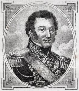フランスの牧童だったルイ・オーギュスト・ヴィクトル・ド・ガイスン・ド・ブルモン（1773-1846）の肖像。 作： Unknown artist