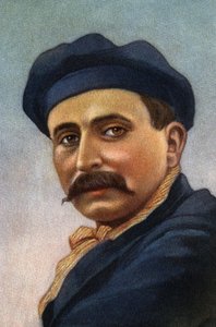 フランスの飛行家、実業家、ルイ・ブレリオ（1872-1936）の肖像。