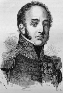 ルイ・ガブリエル（Louis-Gabriel）・スーシェ（1770-1826）の肖像。H.Martinの「Histoire de France」に掲載された19世紀末のエングレーヴィング。 作： Unknown artist