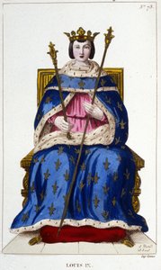 ルイ9世またはサン・ルイ（1214年～1270年）の肖像。 作： Unknown artist