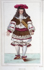 フランス王ルイ14世（1638年～1715年）の肖像。 作： Unknown artist
