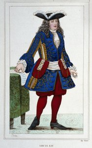 フランス王ルイ14世（1638年～1715年）の肖像。 作： Unknown artist