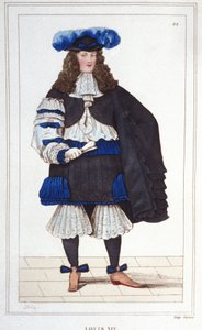 フランス王ルイ14世（1638年～1715年）の肖像。 作： Unknown artist