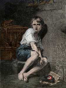 パリ、テンプル刑務所のルイ17世（1785-1795）の肖像」。 作： Unknown artist