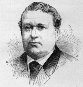 1852年から1889年までコメディ・フランセーズのメンバーであったフランスのコメディアン、M.シロンの肖像。1879年8月16日付の "Le Monde Illustré "1168号に掲載されたエングレーヴィング。 作： Unknown artist