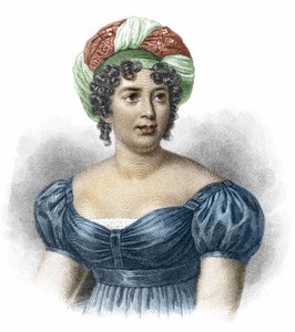 文学者マダム・ド・スタエル（1766-1817）の肖像 作： Unknown artist