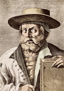14世紀のギリシャの科学者、マニュエル（またはエマニュエル）・クリソロス（1355年頃～1415年頃）の肖像。 作： Unknown artist
