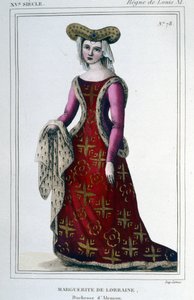 アランソン公爵夫人ロレーヌ・ヴォーデモン（1463-1521）によるマルグリットの肖像。