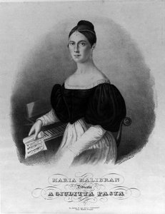 マリブラン（1808-1836）の歌手と呼ばれるマリア・ガルシアの肖像、ジュディッタ・パスタに捧げられたエングレーヴィング。 作： Unknown artist