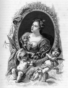 マリー＝マドレーヌ（Marie Madeleine）・ドゥ・ラ・ヴューヴィル、パラベール伯爵夫人（1693-1750）の肖像 - 1862年のエングレーヴィング、初代作家による「世界の女王たち」に掲載 - JGDアルマンドーの指導のもとに出版された。 作： Unknown artist