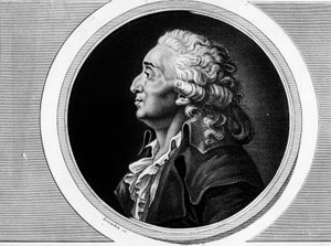 コンドルセ侯爵マリー・ジャン・アントワーヌ・ニコラ・ド・カリタット（1743-1793）の肖像。フランス革命の歴史的絵画全集（全3巻）」に掲載されたエングレーヴィング。1804.