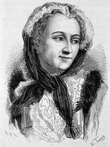 マリー・レシチンスカ（1703 - 1768）の肖像。19世紀末、H.Martinの「Histoire de France」に掲載された版画。 作： Unknown artist