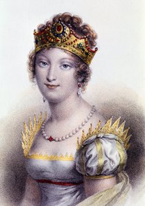 フランスの皇后、パルマ公爵夫人マリー・ルイーズの肖像（エングレービング 作： Unknown artist