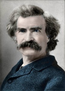 マーク・トウェイン（サミュエル・ラングホーン・クレメンス）（1835-1910）の肖像 アメリカの作家 作： Unknown artist