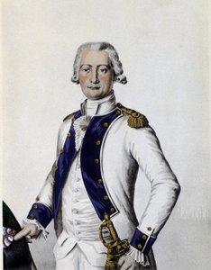 1786年にフォレス連隊の隊長を務めたマルキ・ド・ロスタンジュの肖像。 作： Unknown artist