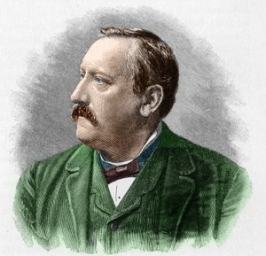 マルティン・グライフ（1839-1911）ドイツの詩人の肖像。 作： Unknown artist