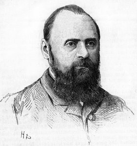 Mily (Mili, Milli) Alexeyevich Balakirev (1837-1910) ピアニスト、指揮者、ロシアの作曲家の肖像。1889年のエングレーヴィング