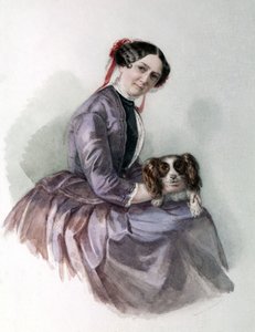 リヒャルト・ワーグナーの妻、ミンナ・ワーグナーの肖像（バイロイト・ワーグナー博物館）。 作： Unknown artist