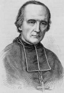 パリ大司教Monsignor Darboy (1813 - 1871)の肖像。19世紀末、H.Martinの「Histoire de France」に掲載された版画。 作： Unknown artist
