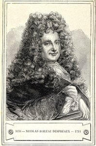 ニコラ・ボワロー・デプレオ（Boileau-Despreaux）（1636 - 1711）の肖像、エングレーヴィング 19世紀 作： Unknown artist