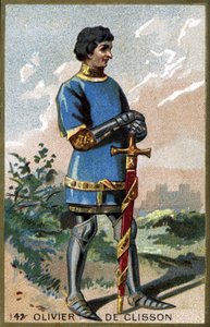 オリヴィエ・ド・クリッソン（1336 - 1407）の肖像。19世紀末のクロモリトグラフ。 作： Unknown artist